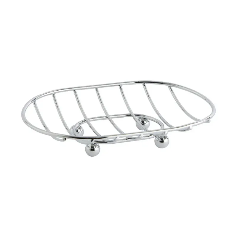 Savoniera Auchan Essential, din metal cu gratar, 12 x 8cm