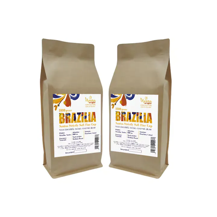 Pachet 2x Cafea boabe Morra Origini Brasilia Santos Strictly Soft Fine Cup 1 kg