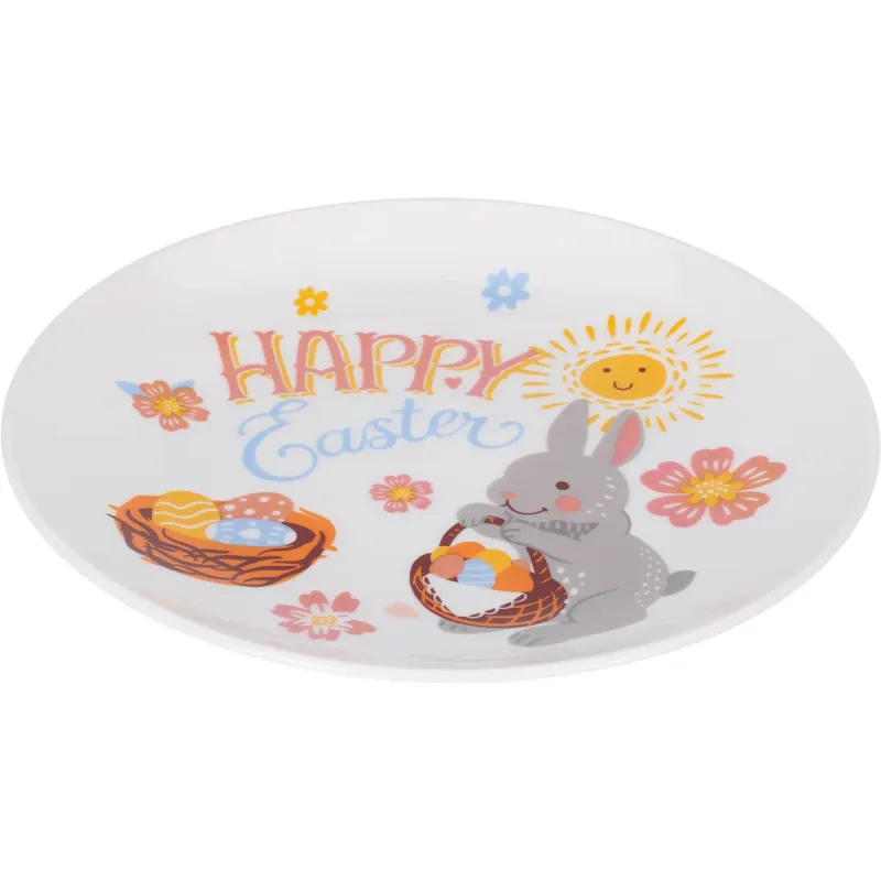 Farfurie pentru desert Koopman, portelan, 19 x 2 cm, decor Paste
