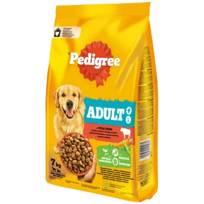 Hrana uscata pentru caini Pedigree, Adult M/L, vita si legume, 7 kg