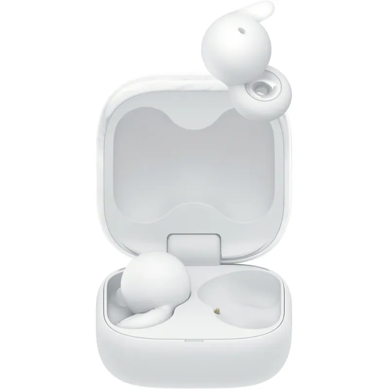 Casti SONY LinkBuds Open, True Wireless, Bluetooth, Open-ear, Microfon, alb