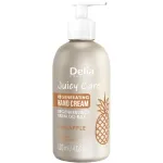 Crema regeneranta pentru maini cu aroma de ananas Delia Cosmetics Juicy Care, 120 ml