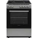 Aragaz VORTEX VAG6060SS01V, 4 arzatoare, Gaz, L 60 cm, Grill, argintiu