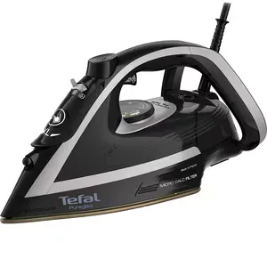 Fier de calcat TEFAL Puregliss FV8062E0, 3000W, 280g/min, 270ml, talpa Durilium AirGlide, negru-gri