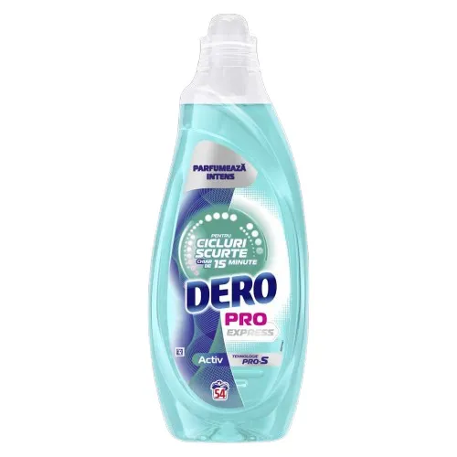 Dero Pro Express Activ Detergent Gel Pentru Spalare Automata 2.16L, 54 spalari