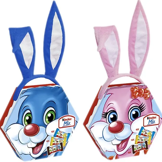 Mix miniaturi ciocolata cu lapte Kinder, cu bentita, 167 g