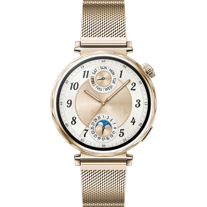Smartwatch HUAWEI Watch GT 5 41mm, GPS, Android/iOS, Gold Milanese Strap
