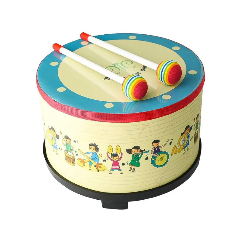 Toba pentru Copii 3+ Ani JoyTones | Instrument de Percutie 8 inch cu Bete din PVC/Piele | Tambalina Colorata pentru Petreceri si Gradinita - Cadou Ideal