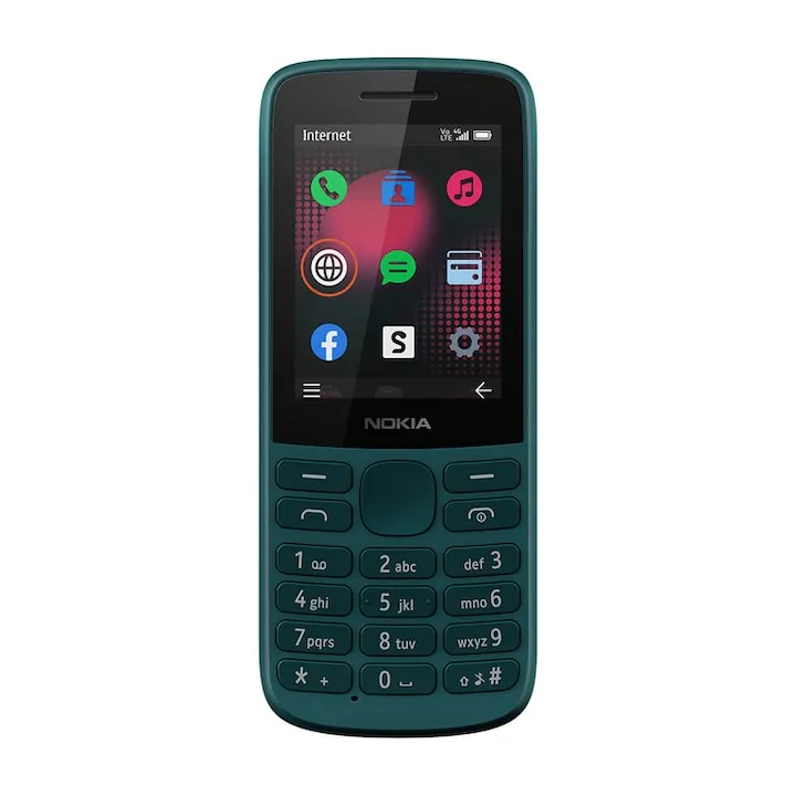 Nokia 215, Dual SIM, 4G, Cyan