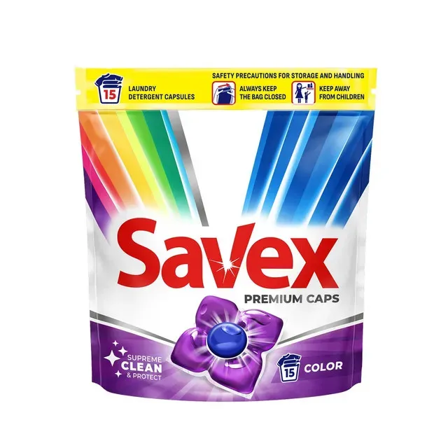Detergent capsule Savex Premium Caps Color, 15 spalari