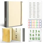 Dosar Organizator Bej kaqi Multifunctional cu Pochi Manila & Saculet Organizer Documente (Grosime 5 cm) - Pentru Documente Persoanele & Birou Casni