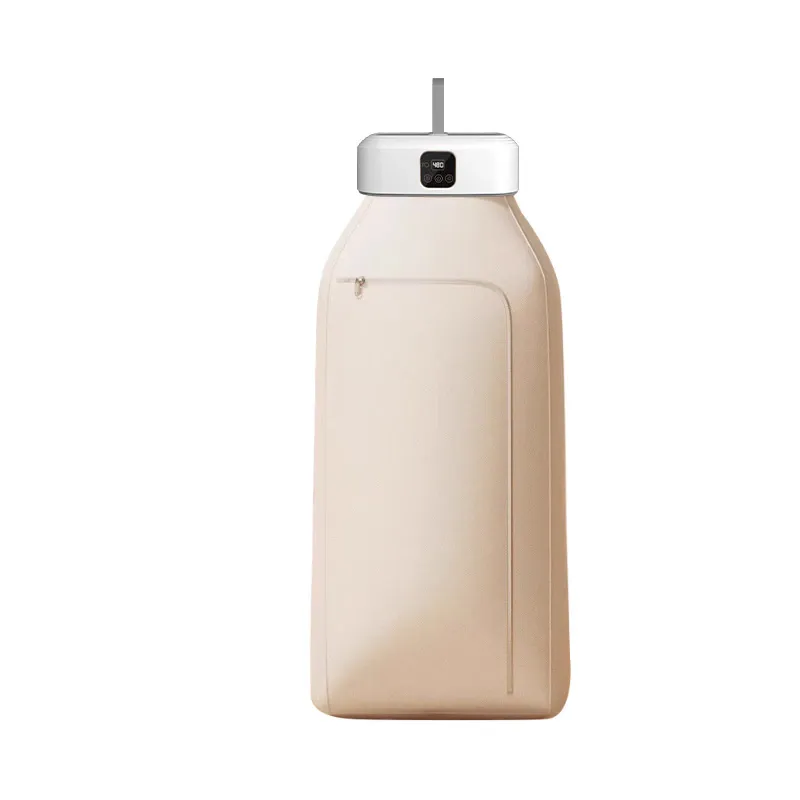 Mini uscator de rufe electric, clickzu, pliabil, portabil, ecran tactil, eliminare mirosuri/bacterii, uscare 360°, telecomanda, economisire energie, 2 moduri de uscare, sterilizare UV, 7 trepte de programare, protectie supraincalzire, husa lavabila, beige