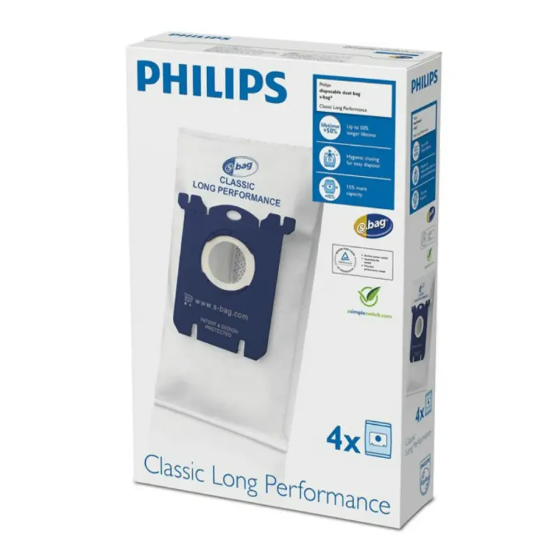 Set 4 saci de aspirator PHILIPS S-Bag FC8021/03