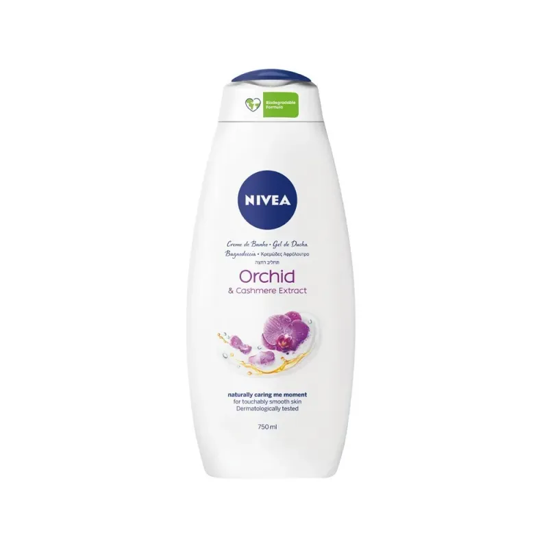 Gel de dus 2 in 1 Nivea Orchid & Cashmere, 750 ml