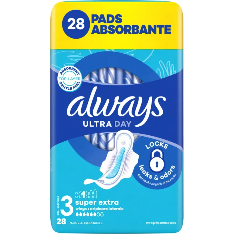 Absorbante Always Ultra Day, 28 bucati