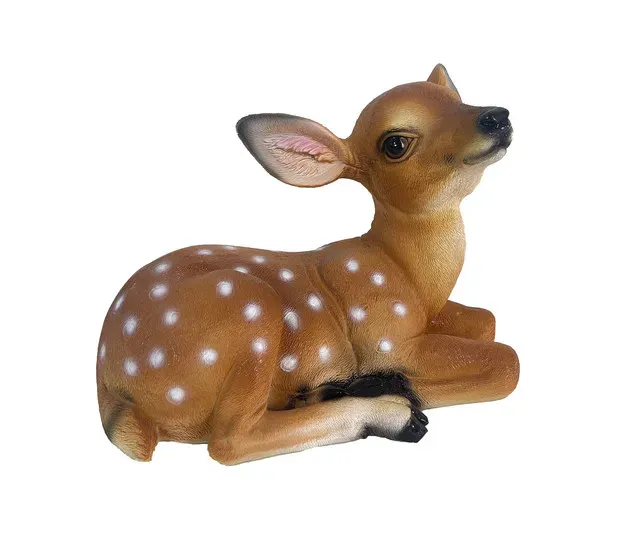 Decoratiune cerb Garden Star, din polirasina, L24 cm