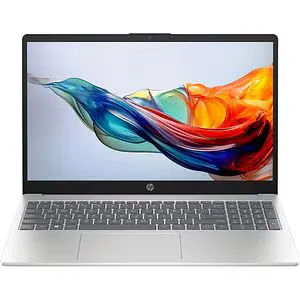 Laptop HP 15-fc0046nq, AMD Ryzen 5 7520U pana la 4.3GHz, 15.6" Full HD, 16GB, SSD 512GB, AMD Radeon Graphics, Free Dos, argintiu