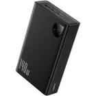 Baterie externa Baseus Adaman Digital Display, 24000 mAh, PD 140W, 2x USB-C, 1x USB, Black, posibilitate incarcare laptop