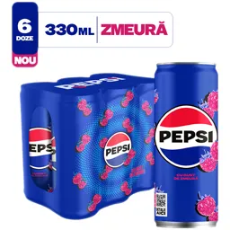Bautura cu aroma de cola si suc de zmeura 6x330ml