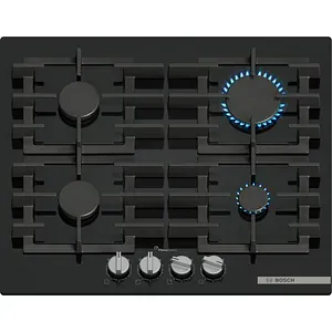 Plita incorporabila BOSCH PPP6A6I40, Gaz, 4 arzatoare, negru