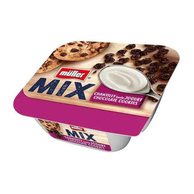 Iaurt cu fursecuri cu ciocolata Muller Mix, 130 g