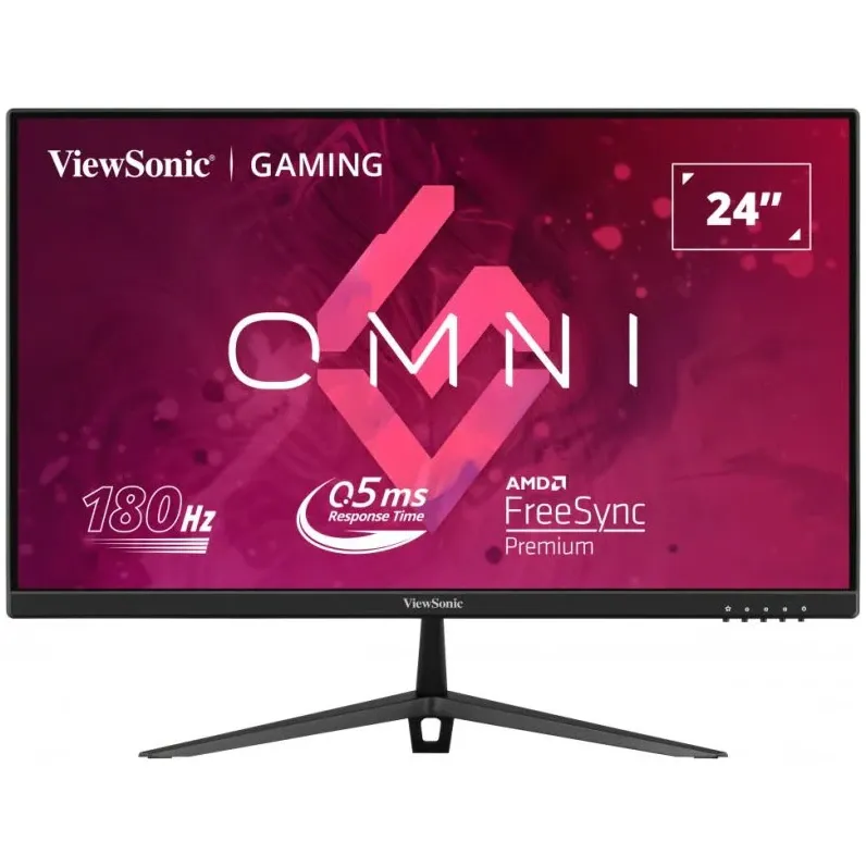 Monitor gaming LED IPS Viewsonic 23.8", Full HD, Display Port, 2.6ms, 180Hz, FreeSync Premium, Vesa, Negru, VX2428