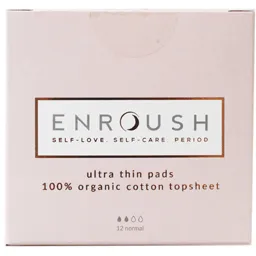 Absorbante din bumbac organic, Normal, 12 bucati