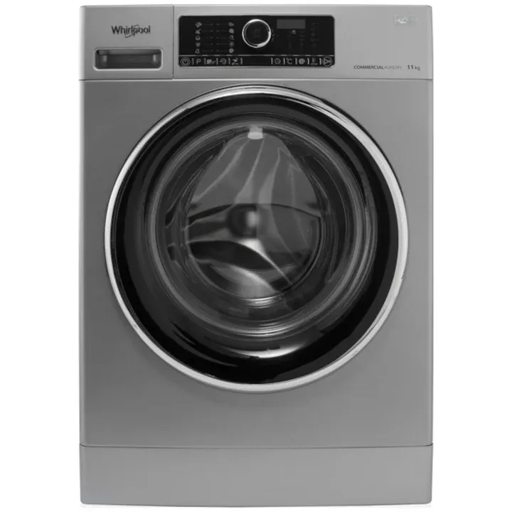 Masina de spalat rufe profesionala Whirlpool AWG 1112 S/PRO, 11 kg, 1200 RPM, Clasa A+++, 6th Sense, Direct Drive, Soft Move, Argintiu