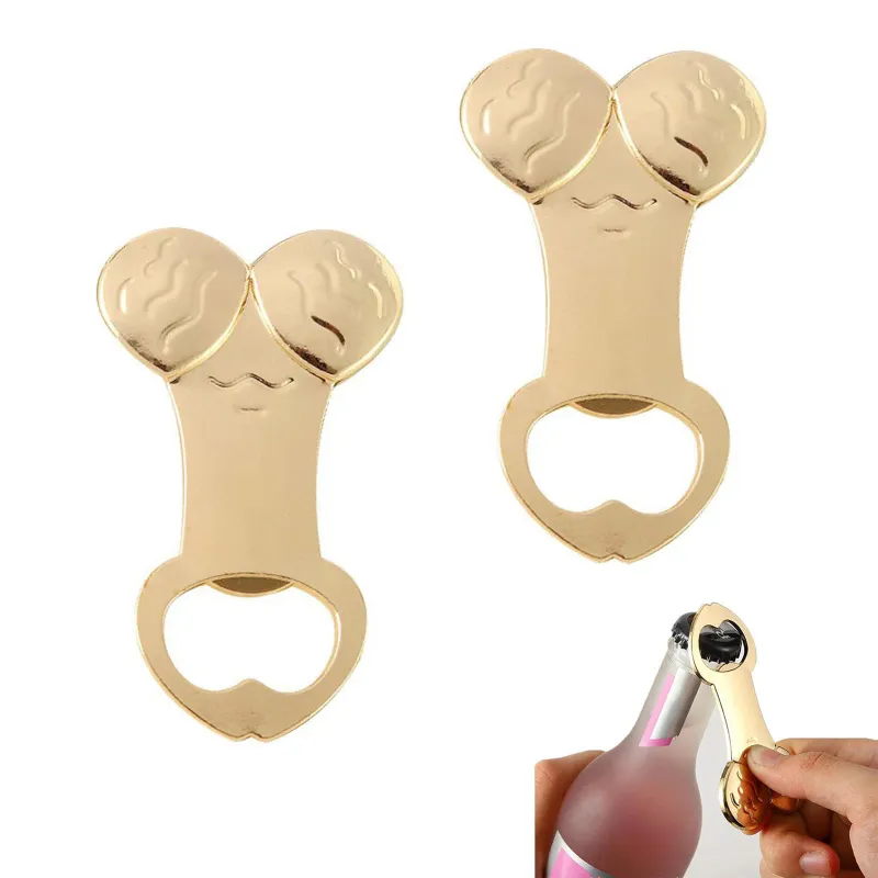 Set 2 desfacator sticle, Axroad Mall, Desfacator de bere simplu, Anti-rugina, Rezistent la coroziune, Mic si portabil, Compatibil cu buzunar portofel, Perfect pentru cadou, Pentru suc si bauturi, Aliaj de zinc, 8.8 x 4.6 cm, Auriu