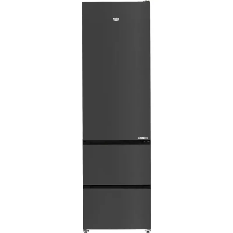 Combina frigorifica BEKO B5RGNA355HXBR, No Frost, 351 L, H 203.5 cm, Clasa D, dark inox