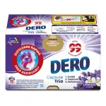 Detergent capsule pentru rufe Dero, levantica si iasomie, 15 spalari