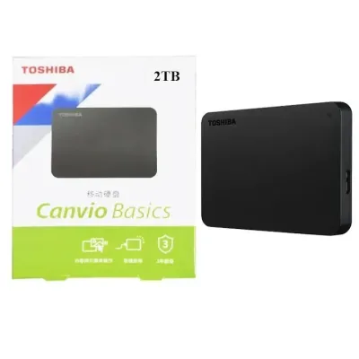 Toshiba A3 HDTB420XK3AA Canvio Basics 2TB Hard Drive extern portabil USB 3.0, negru