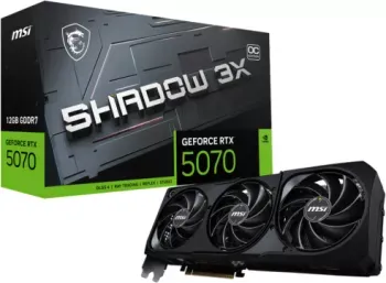 Placa video MSI SHADOW 3X OC NVIDIA GeForce RTX 5070 12GB GDDR7 192-bit DLSS 4