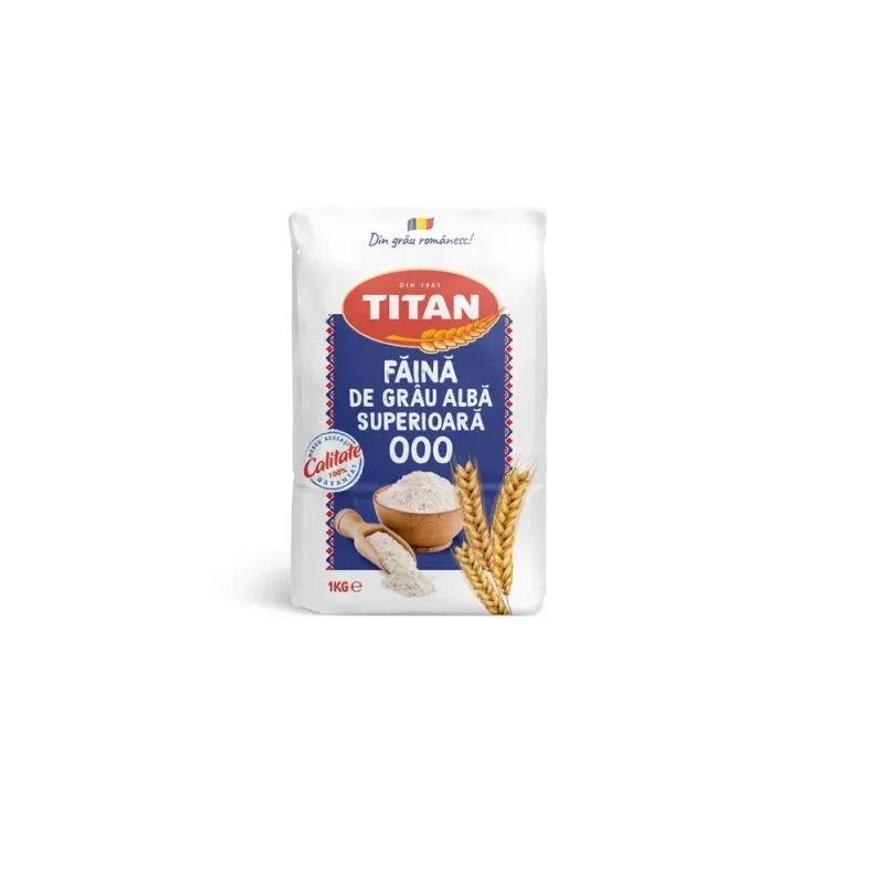 Faina de grau alba superioara 000 Titan, 1 kg
