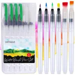 Set 6 pensule pentru pictat, Intrend, Cu rezervor de apa, Reincarcabile