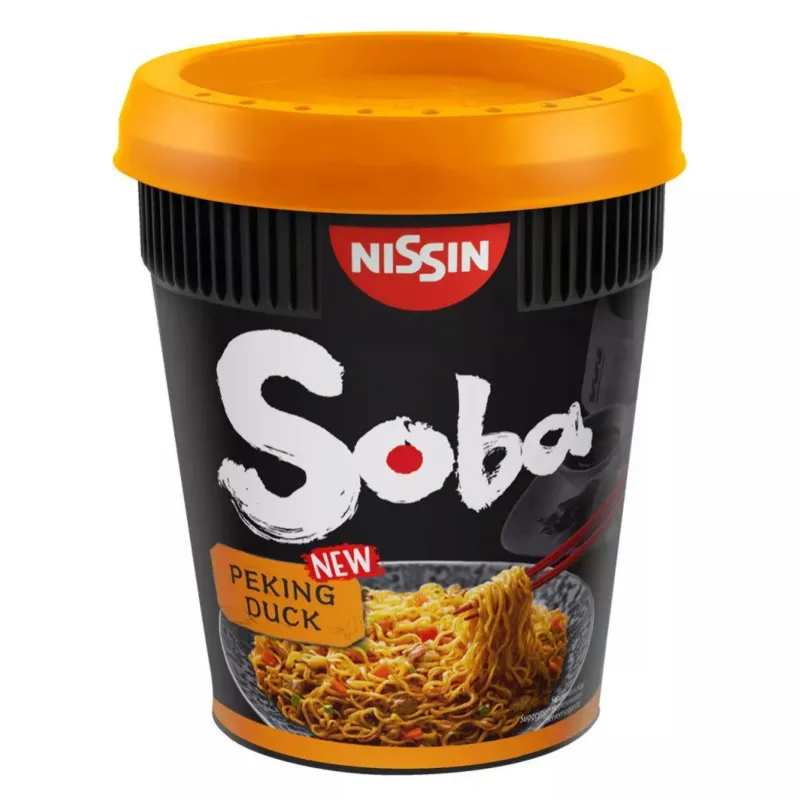 Taitei cu aroma de sos peking duck Nissin Soba, 87 g