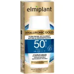 Fluid pentru fata Elmiplant Hyaluronic Gold SPF 50, cu efect antirid și redensificator, 50 ml