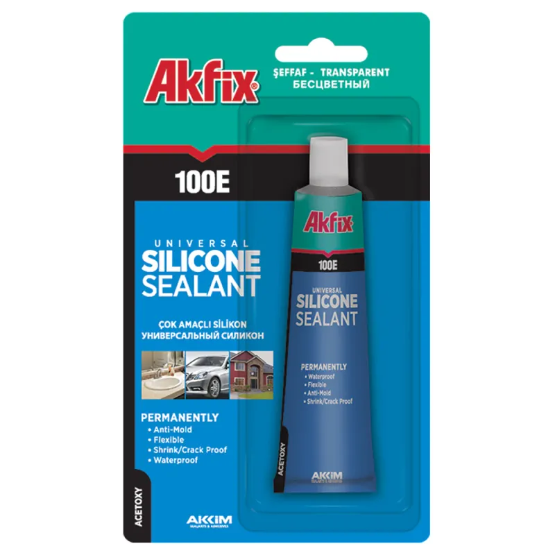 Silicon Etansant Universal, Akfix, 100E, Tub 50Ml, Transparent (24/192)