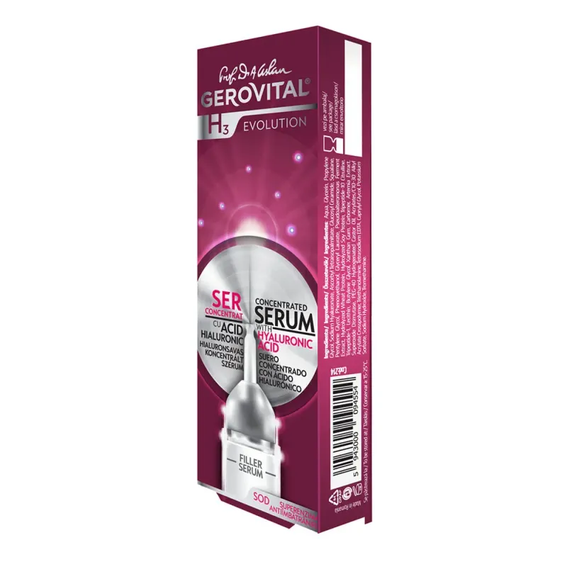 Ser concentrat GH3 Evolution cu acid hialuronic, 10 ml