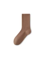 Sosete sport casual,Bumbac,Femei,34-42,1 pereche,Maro deschis