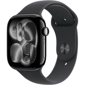 SmartWatch Apple Watch Series 11, Cellular, GPS, 42mm Aluminium, Jet Black, Black Sport Band - S/M