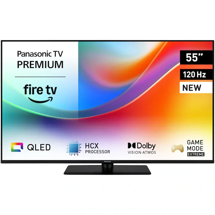 Panasonic QLED TV-55W85BEZ, 139 cm, Smart, 4K Ultra HD, 100 Hz, Clasa E (Model 2025)